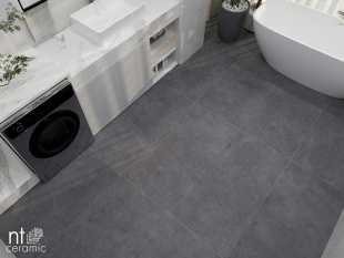 Керамогранит NT Ceramic Cemento Zett Black арт. NTT99602M (60x120) матовый